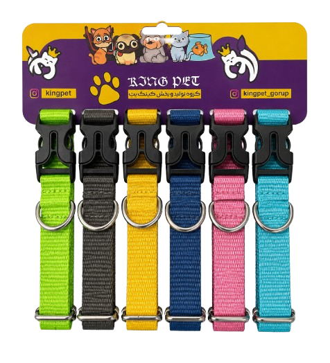 پک 6 عددی قلاده سگ برزنتی Pet Toy سایز 2